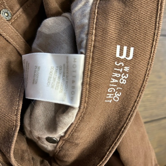 Mott & Bow Brown Jeans, New! - Picture 7 of 8